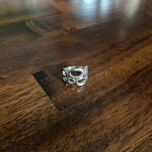 Lia Sophia Silver Open Circle Design Ring